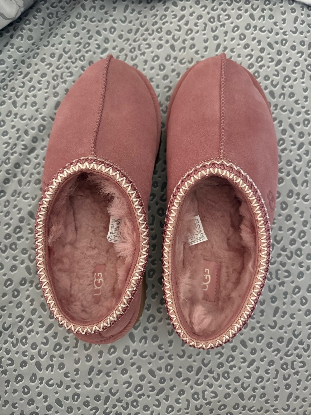 UGG Women's Rose Suede Plush-Lined Slip-Ons